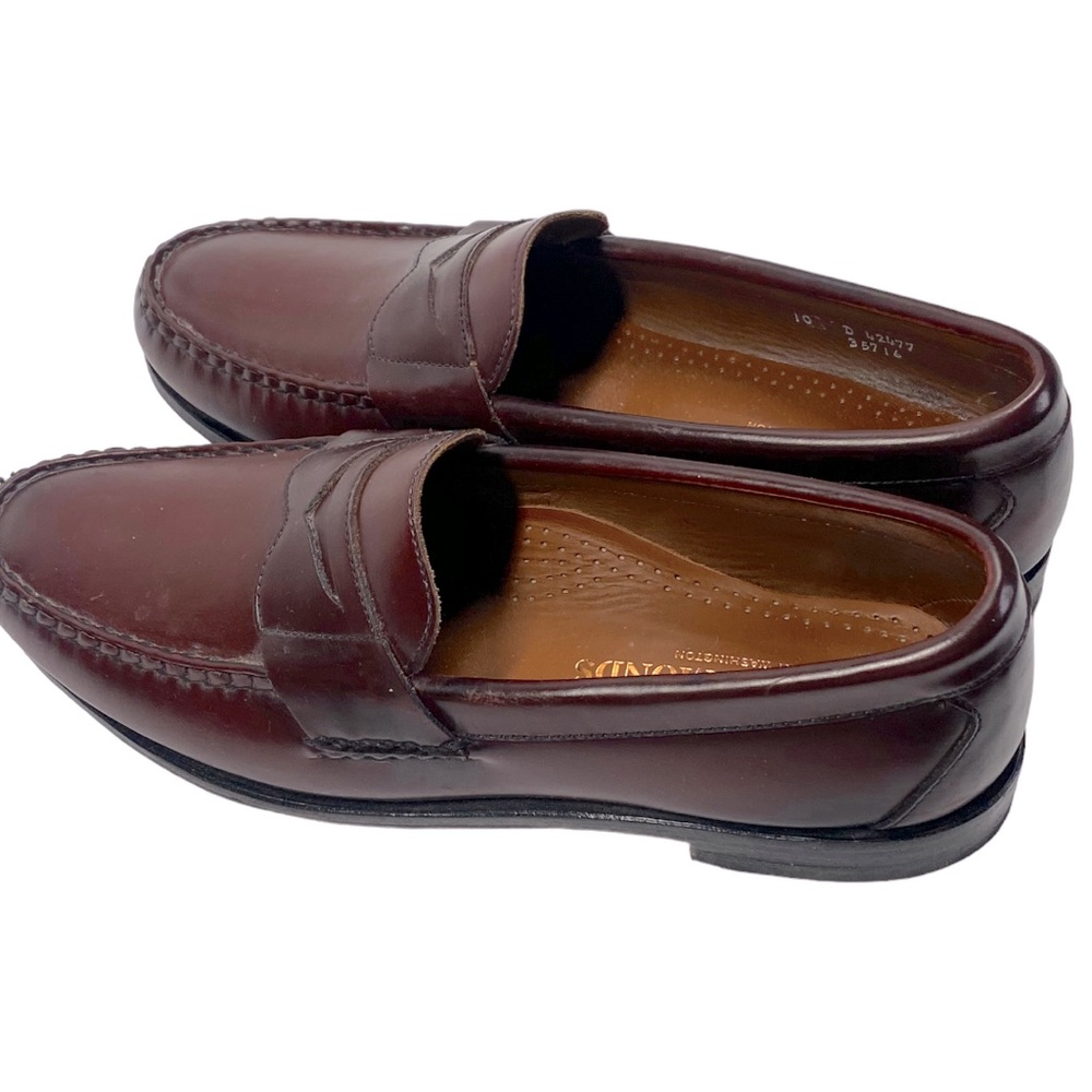 Allen Edmonds Super Sport Penny Loafer Dark Chili Brown Leather Men's 10 D